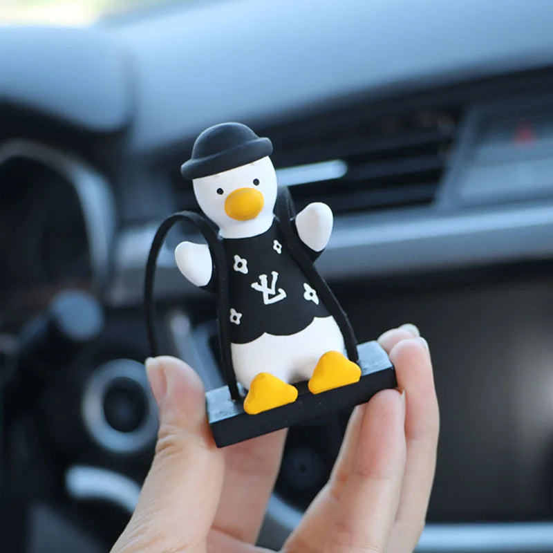 CowLost | product_id-gypsum-bowknot-duck-pendant-car-rearview-mirror-swing-gift |11