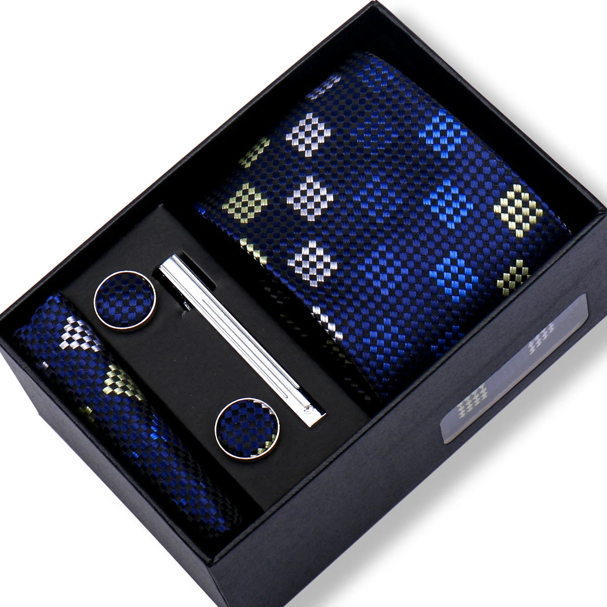 CowLost | tie-men-with-box-top-quality-business-ties-hanky-cufflink-set |68