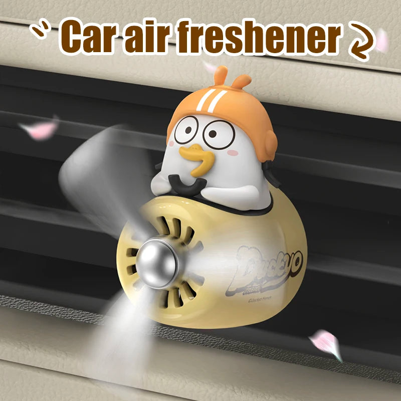 CowLost | product_id-no-perfume-diy-cute-duck-pilot-car-air-freshener-vent-clip-diffuser-ornament |3