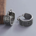 CowLost | business-card-cases-sam-panda-925-sterling-silver-vintage-flower-hoop-earrings-for-women |1
