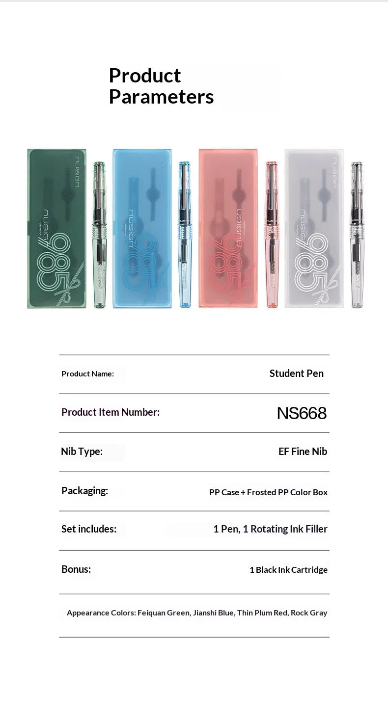 CowLost | product_id-nusign-985-professional-fountain-pen-ef-nib-dual-ink-refill-for-calligraphy-daily-writing |19
