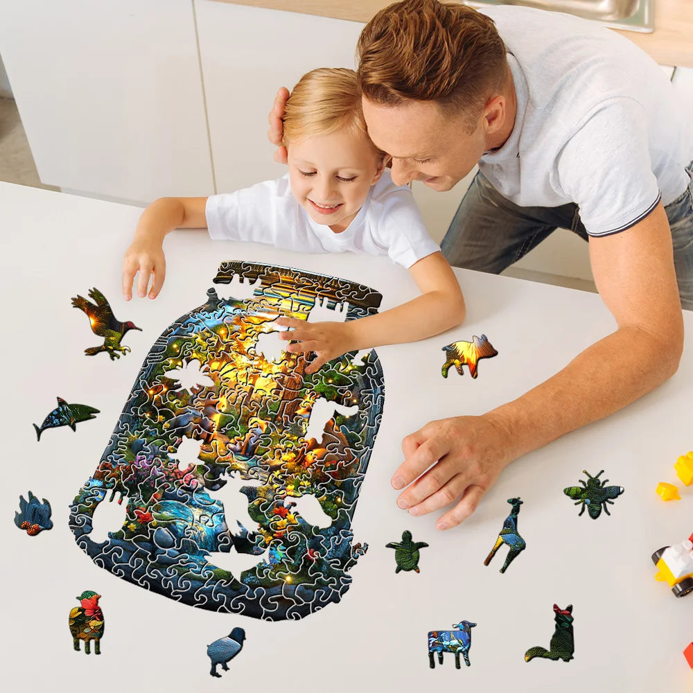 CowLost | unique-wooden-jigsaw-puzzle-difficult-challenge-for-adults-family-game-home-decor-ideal-gift |6
