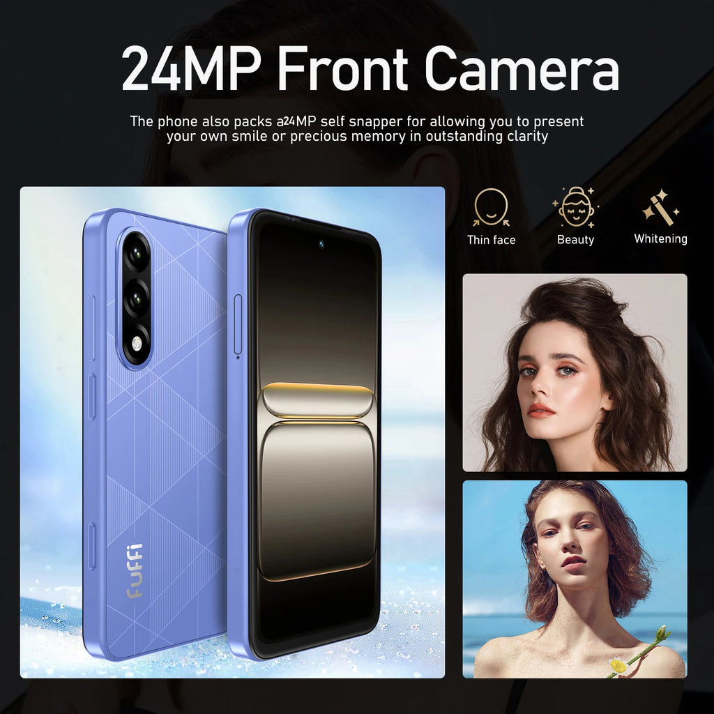 Fuffi S26 Pro Smartphone Android 24MP+48MP 8GB RAM 256GB ROM 5.3 inch Phone 720x1612HD 4100mAh 4G Network Mobile phone