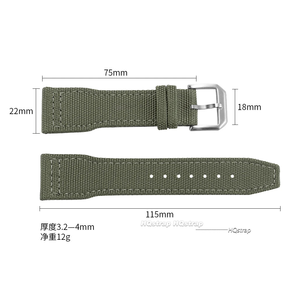 CowLost | bracelets-product_id-nylon-canvas-watch-strap-for-iwc-pilot-20mm-22mm-military-sailcloth-replacement-sport-bracelet |9