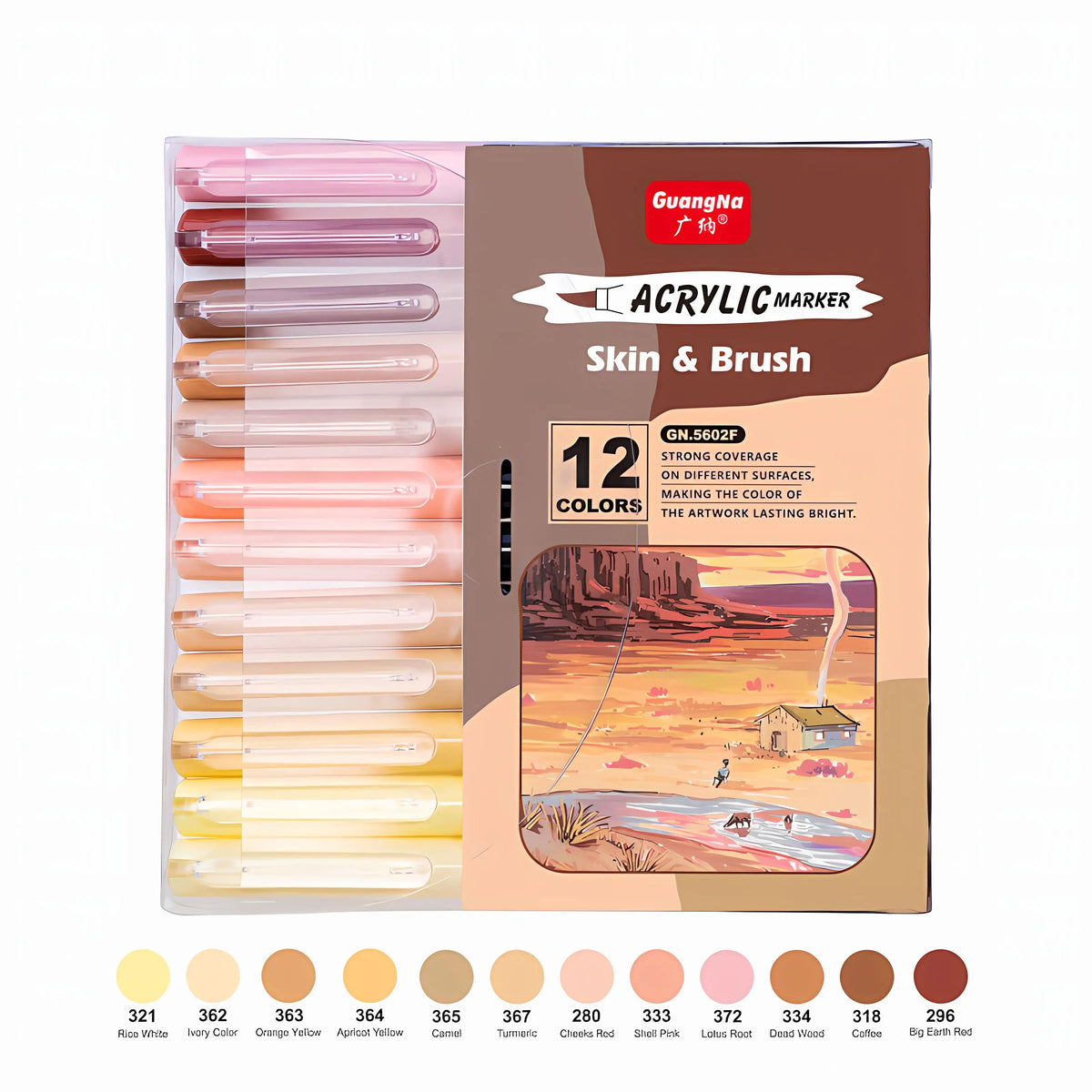 CowLost | markers-product_id-12-colors-skin-tone-acrylic-markers-waterproof-soft-brush-pens-for-figure-painting |26