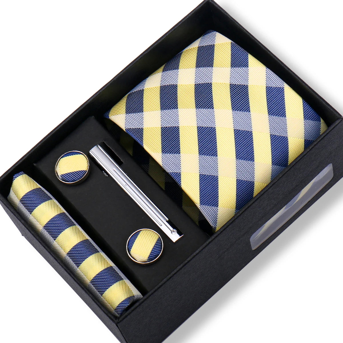 CowLost | tie-men-with-box-top-quality-business-ties-hanky-cufflink-set |87