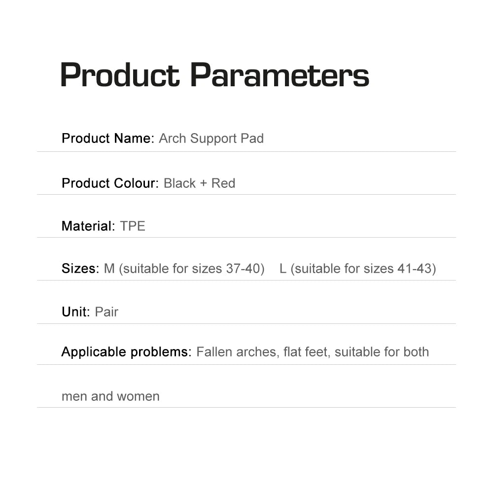 1 Pair Orthotic Insoles For Flat Feet O-Shaped Legs And Plantar Fasciitis