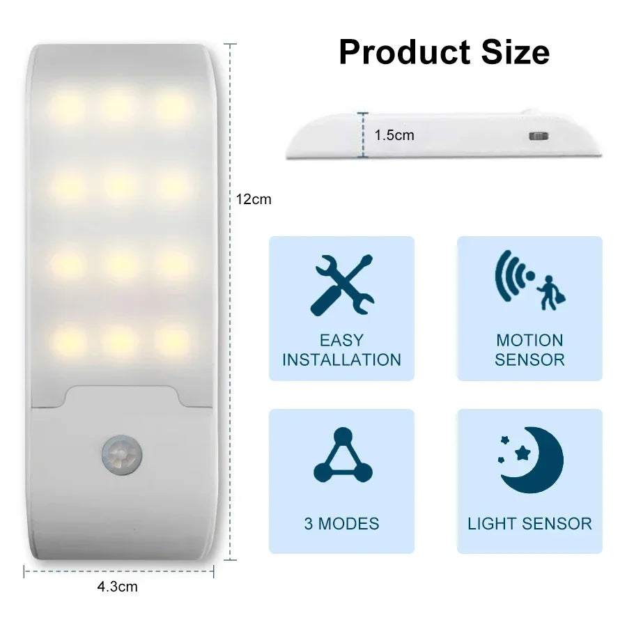 CowLost | product_id-12led-rechargeable-motion-sensor-night-light-with-magnetic-base-for-cabinets-hallways-bedrooms-kitchens-stairs |6