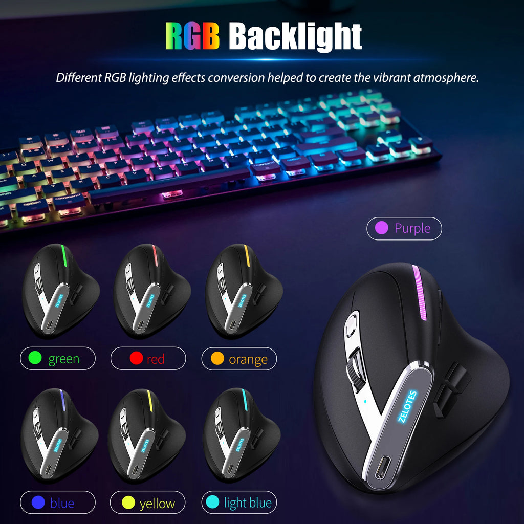 CowLost | product_id-lefon-bluetooth-wireless-vertical-ergonomic-mouse-with-oled-screen-rgb-optical-rechargeable-for-pc-and-laptop-gaming |15