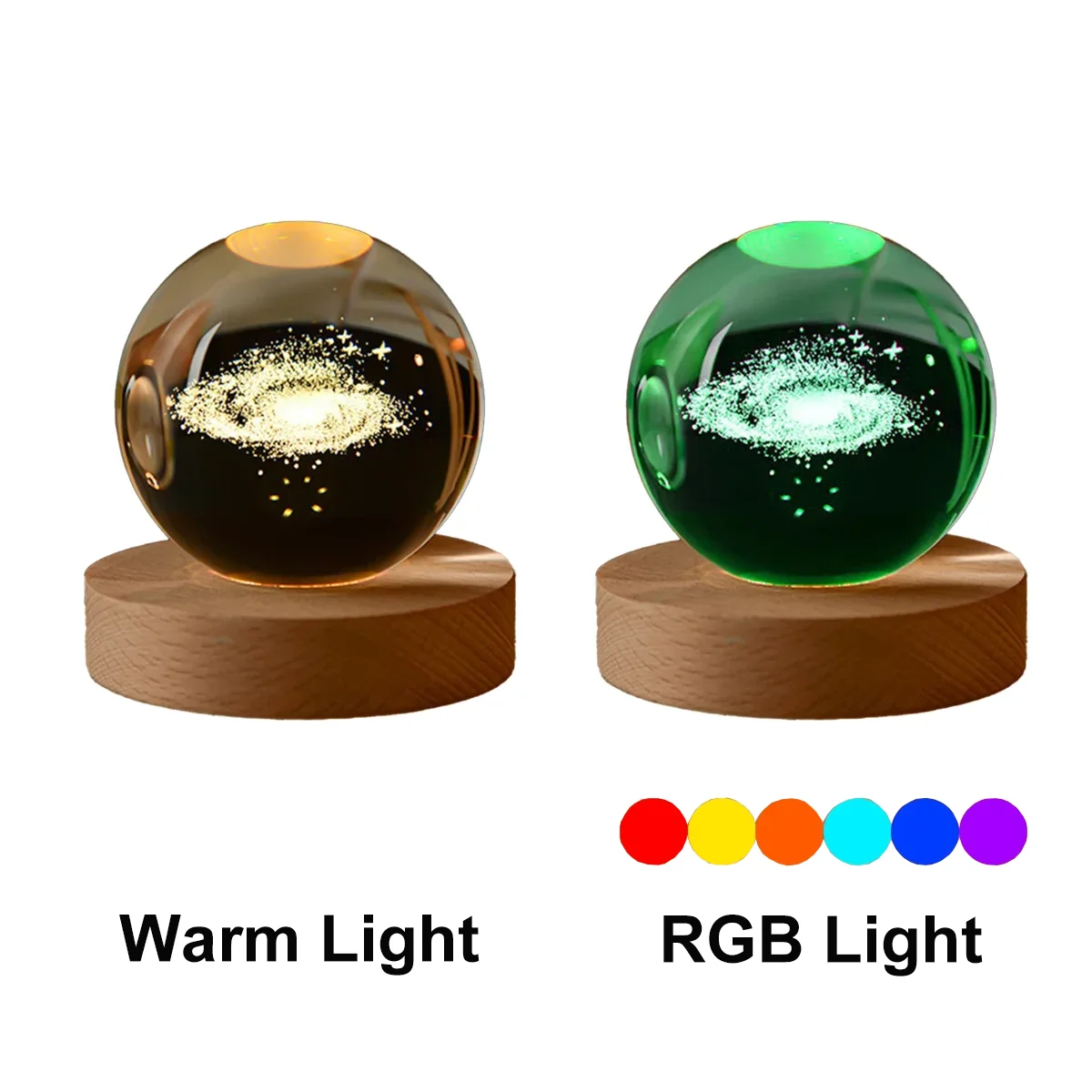 CowLost | product_id-6cm-solar-theme-cosmos-crystal-ball-night-light-rgb-milky-way-moon-desk-ornament |19