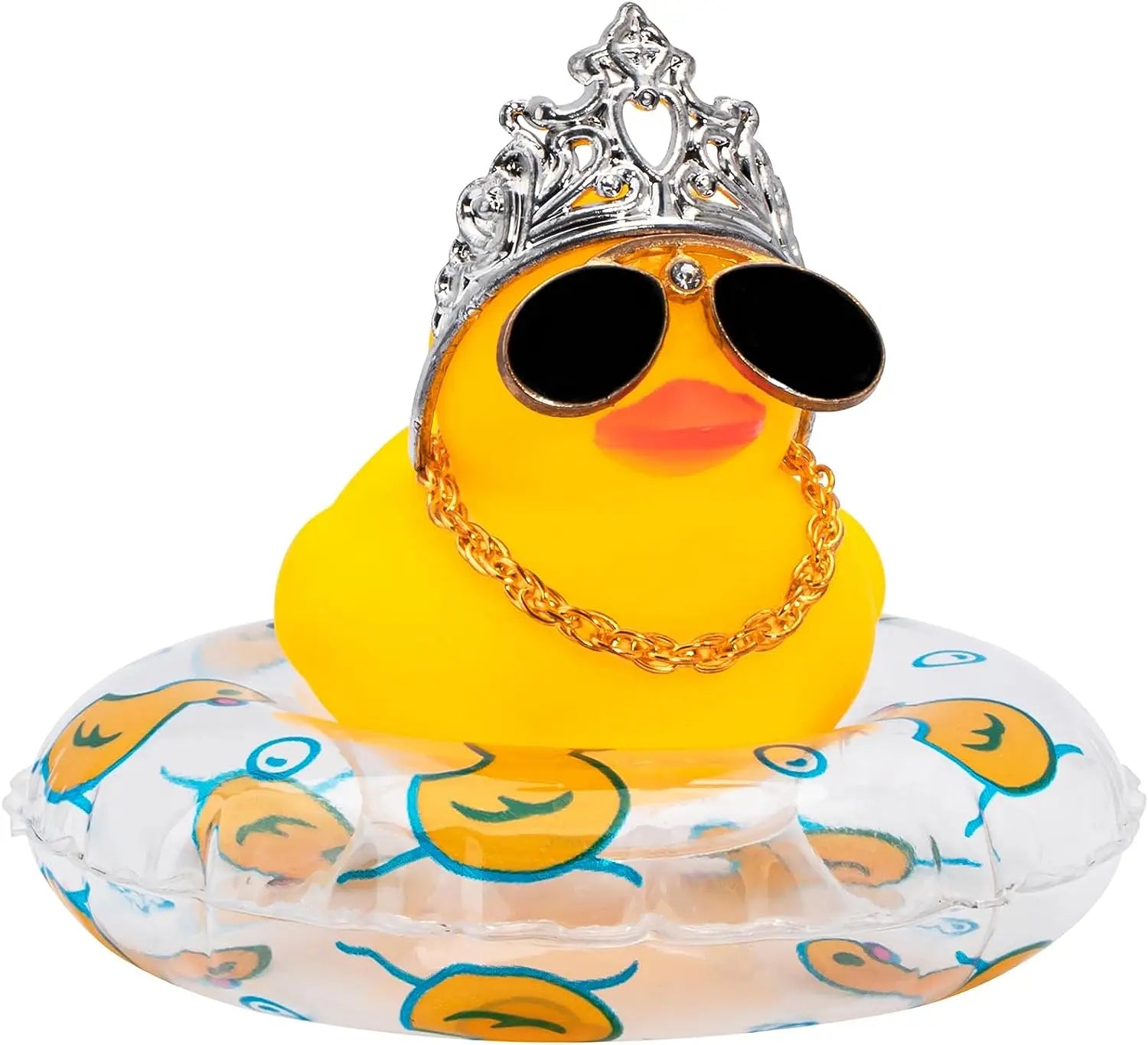 CowLost | product_id-car-rubber-duck-dashboard-ornament-with-pearl-necklace-and-crown-for-jeeps |22