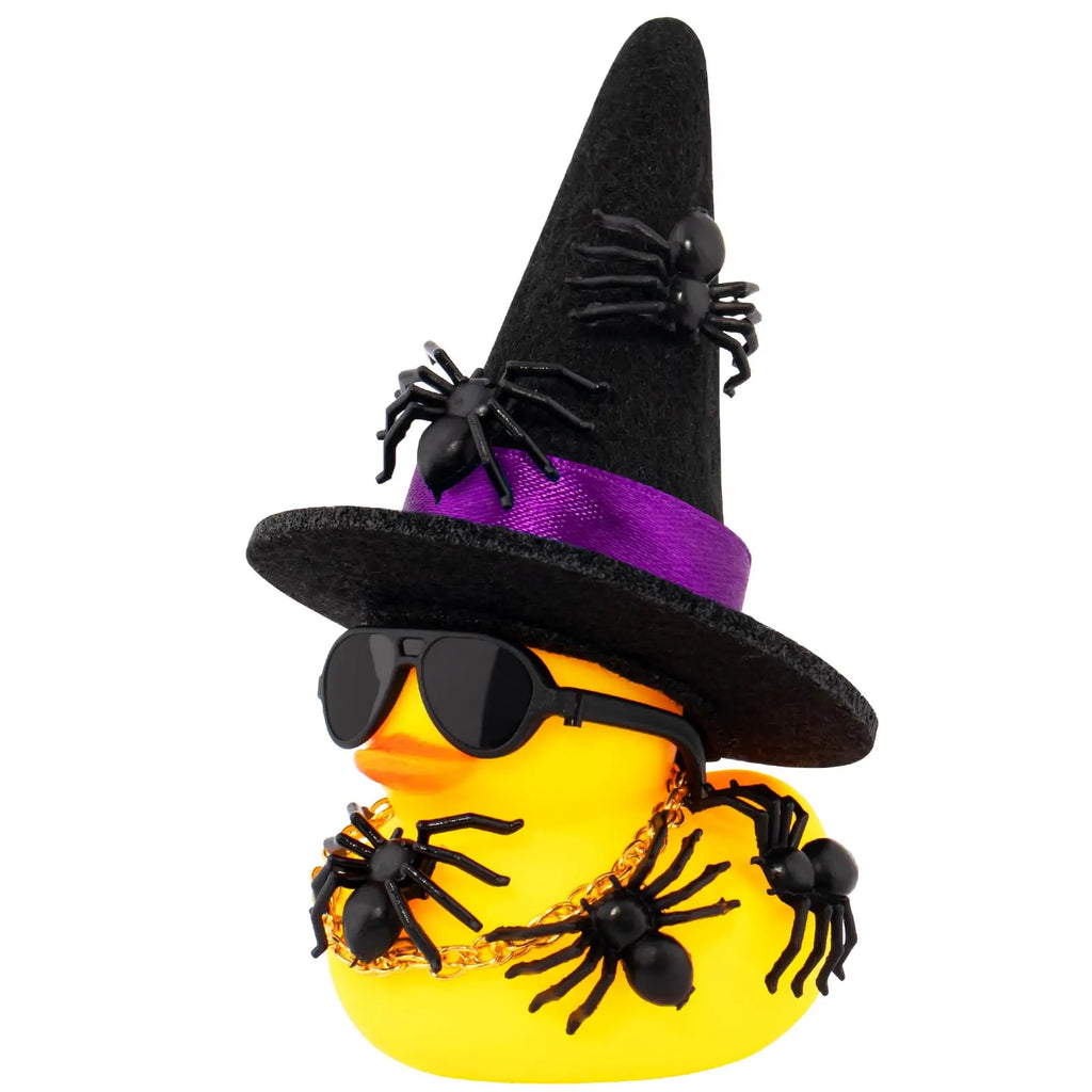CowLost | product_id-halloween-spider-cowboy-rubber-duck-car-dashboard-office-desk-decoration |1