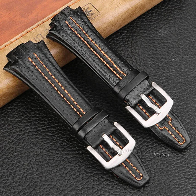 CowLost | bracelets-product_id-genuine-leather-waterproof-watchband-15x27mm-for-seiko-snl021p1-snl017p1-sna595p2-snl029p2-black-wrist-strap |3
