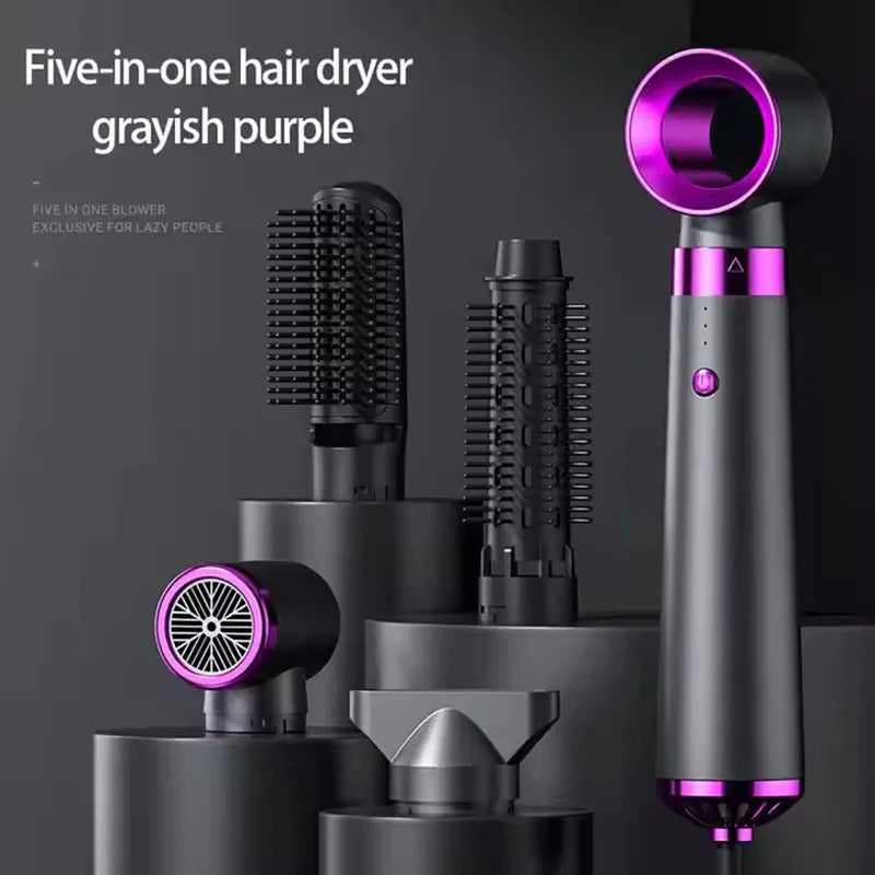CowLost | homefish-5-in-1-electric-hair-dryer-with-automatic-straight-curling-iron-hot-air-comb-diffuser-for-outdoor-use-ac-motor-2 |3