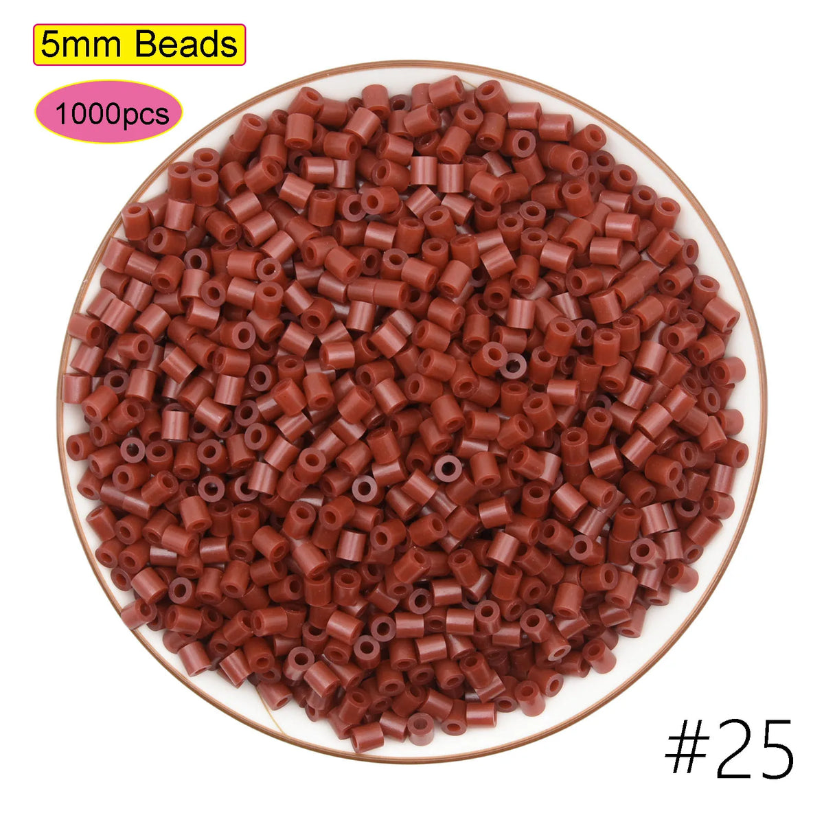1000PCS 5MM Mixed Color Hama Beads DIY Gift Children's Toy Supplement OPP Bag