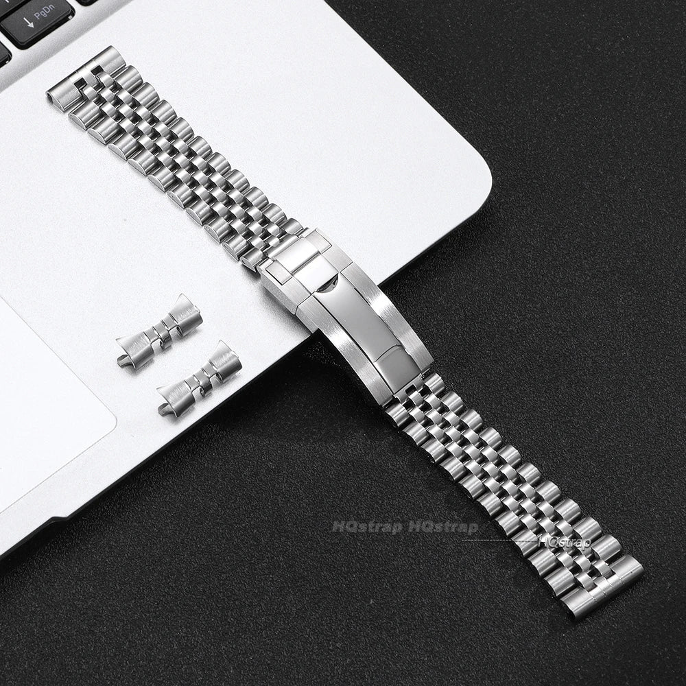 CowLost | product_id-20mm-22mm-stainless-steel-curved-end-jubilee-watch-strap-for-rolex-daytona-submariner |10
