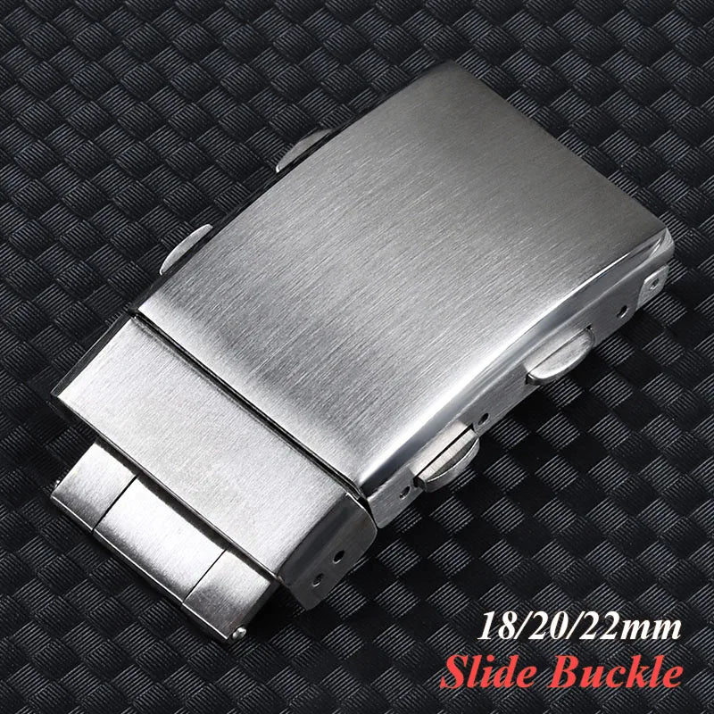 CowLost | watch-bands-product_id-316l-stainless-steel-adjustable-folding-buckle-for-seiko-18mm-20mm-22mm-double-lock-clasp |1