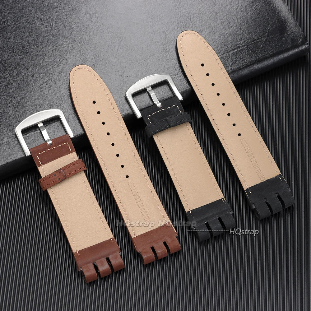 CowLost | product_id-cowhide-leather-23mm-waterproof-watchband-for-swatch-yos440-449-401-447-unisex |9
