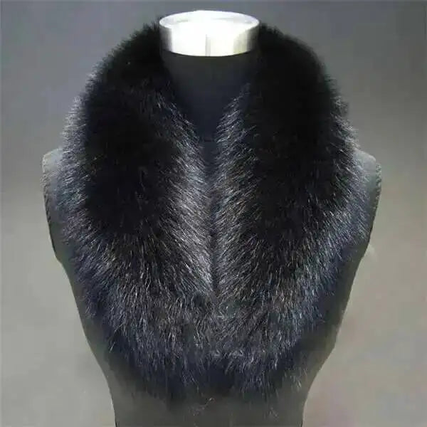 CowLost | natural-color-raccoon-fox-collar-scarf |10