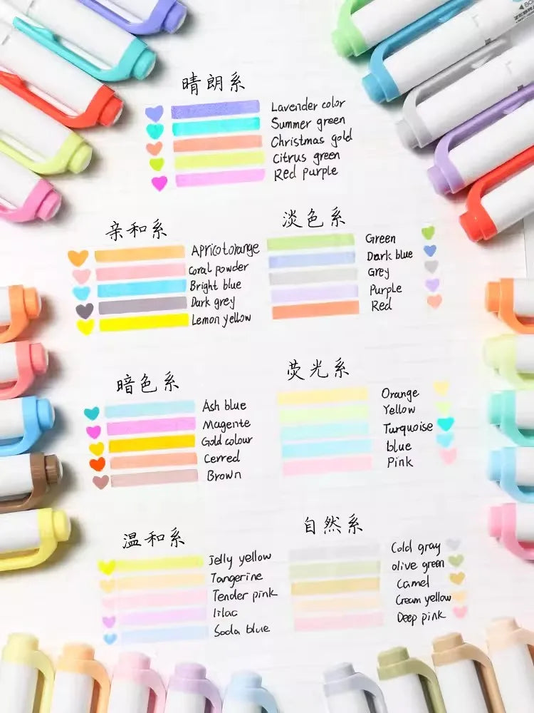 CowLost | product_id-zebra-mildliner-wtk7-double-tip-highlighters-25-colors-fluorescent-markers-for-drawing-diy |3
