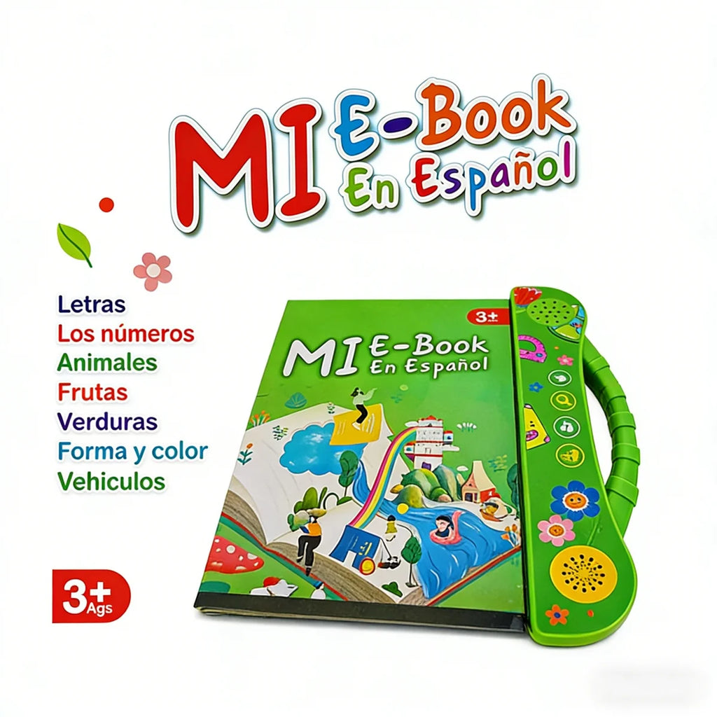 Spanish Talking Sound Education Book with 4 Games and English Stories for Children Ages 5-8