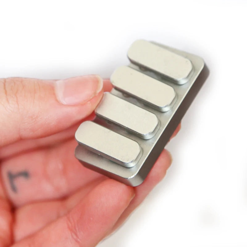CowLost | product_id-aluminum-alloy-four-button-edc-seesaw-card-pusher-metal-fidget-toy |6