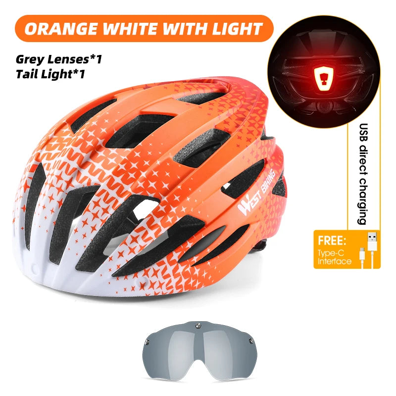 CowLost | west-biking-integrated-ultralight-bike-helmet-with-taillight-goggle-men-women-cycling-safety-hat-mtb-road-bike-motorcycle-helmet |53