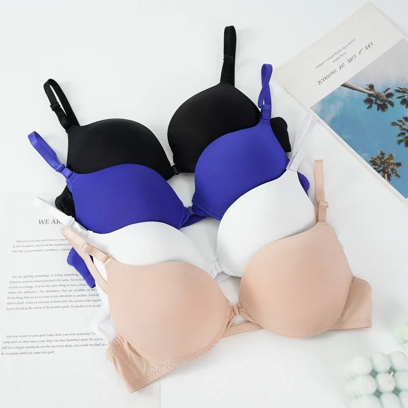 CowLost | sexy-push-up-bra-womens-front-buckle-bras-solid-seamless |2