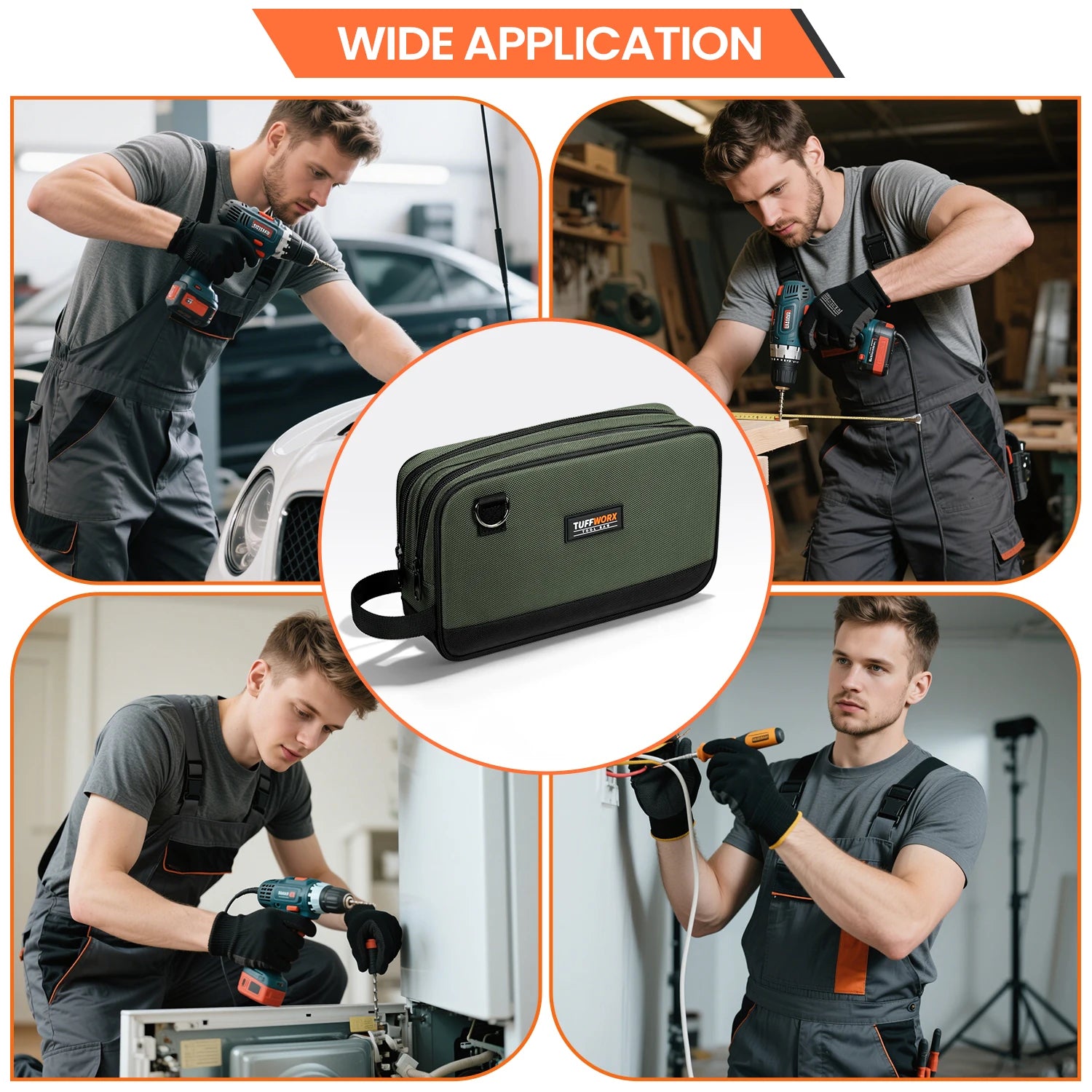 CowLost | product_id-dual-compartment-tool-bag-gray-black |1