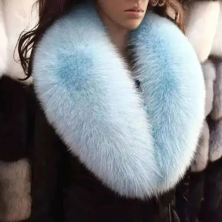 CowLost | natural-color-raccoon-fox-collar-scarf |35