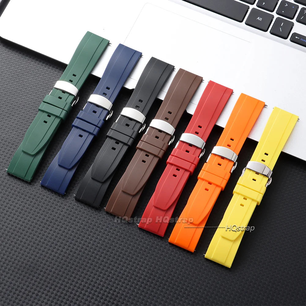 CowLost | watch-bands-product_id-waterproof-silicone-quick-release-watchband-20-24mm-for-seiko-with-butterfly-buckle-black-blue |4