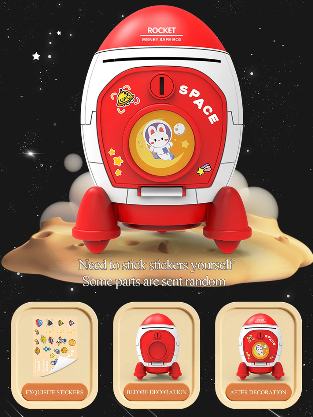 CowLost | product_id-rocket-piggy-bank-toy-with-key-large-capacity-money-saving-box-for-kids-3 |11