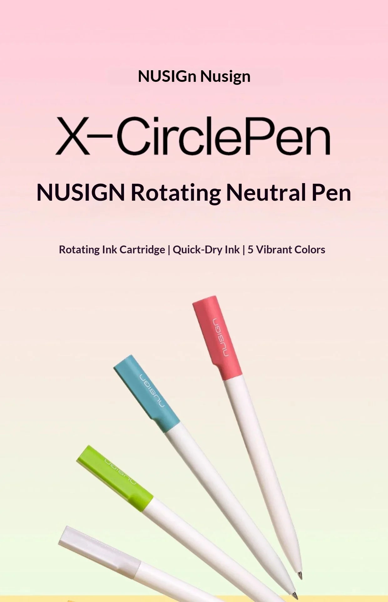 CowLost | product_id-deli-nusign-0-5mm-rotating-gel-pen-silent-smudge-proof-ink-minimalist-professional-writing-pen-for-exams-and-notes |7