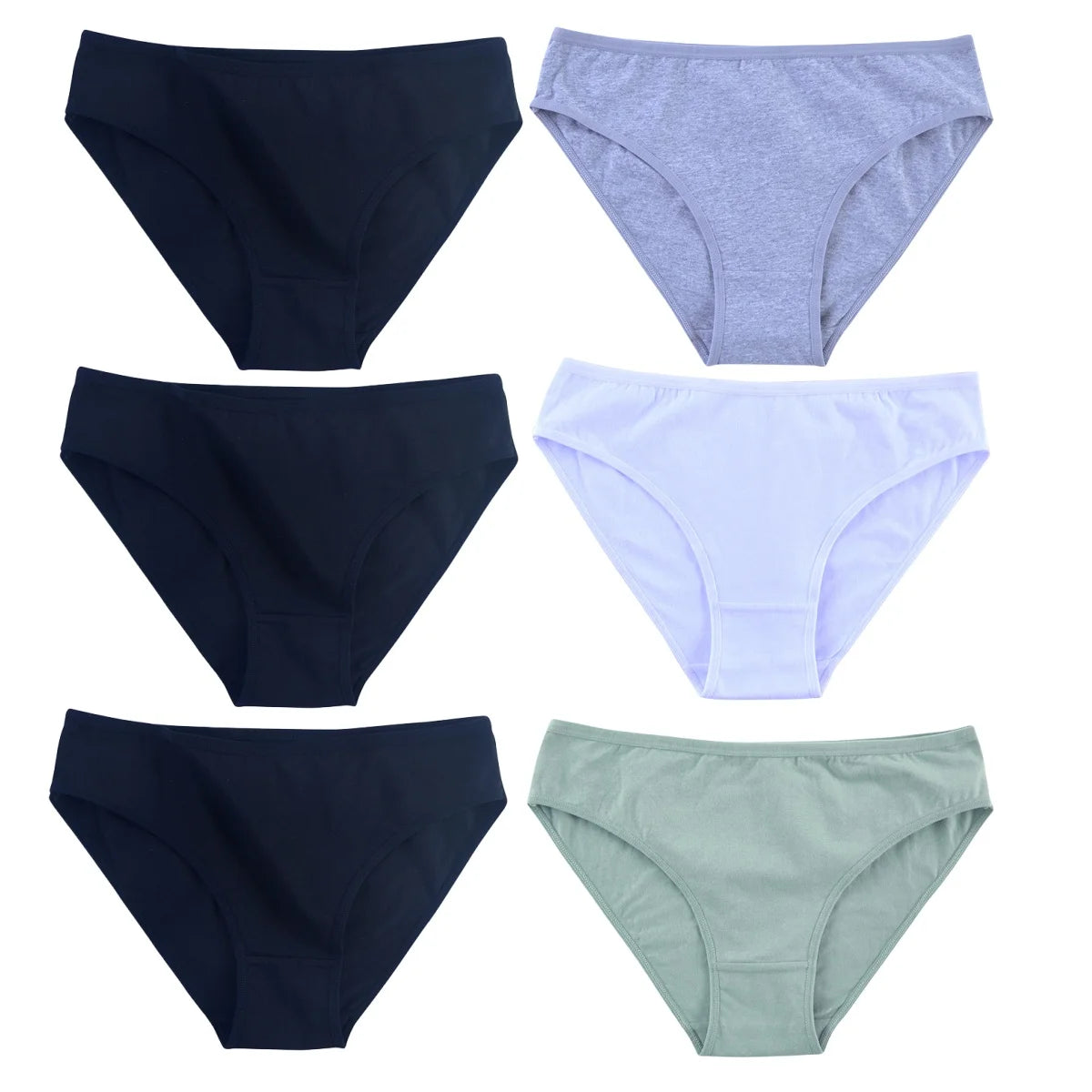 CowLost | product_id-6pcs-women-seamless-cotton-briefs-m-xl-solid-color-comfortable-panties |15