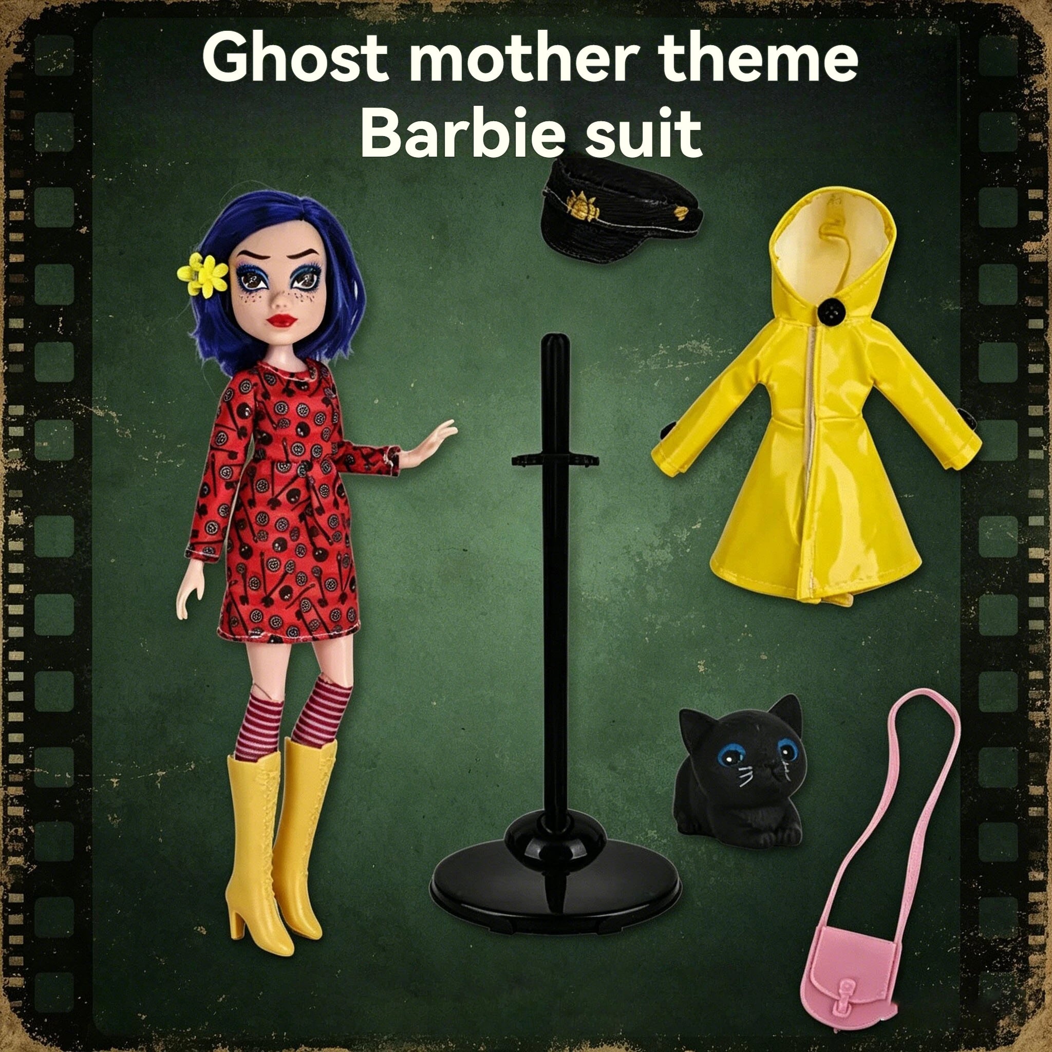 CowLost | product_id-ghost-mom-caroline-raincoat-edition-pvc-handmade-doll-gift-for-girls |1