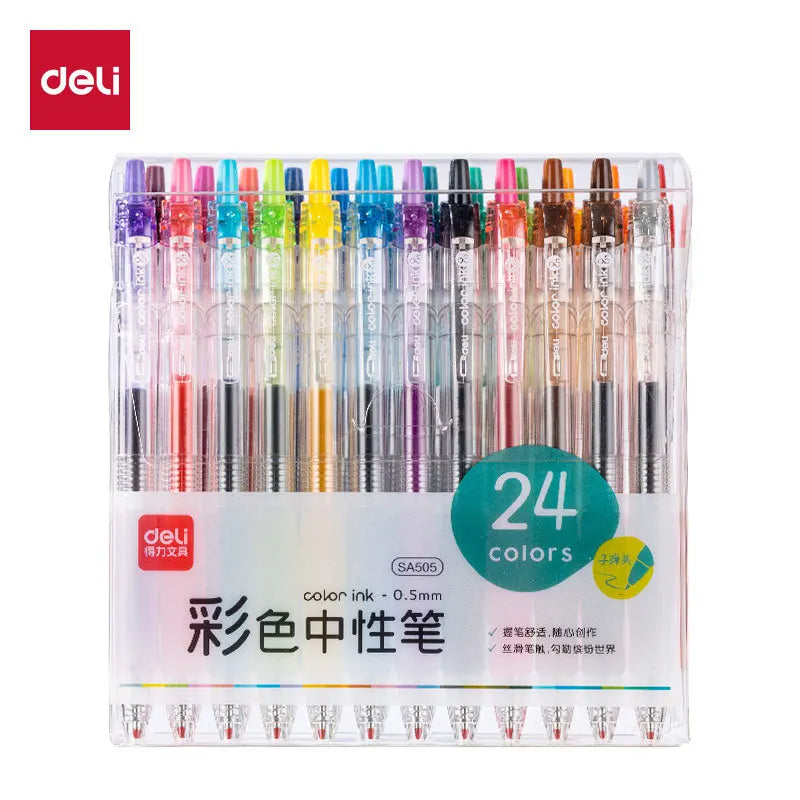 CowLost | product_id-deli-24-color-gel-pens-set-12-vibrant-colors-smooth-skip-free-ink-for-writing-coloring-and-projects |17