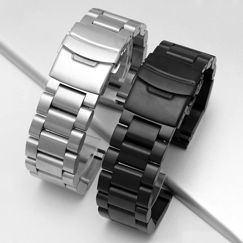 CowLost | bracelets-product_id-luxury-stainless-steel-watchband-with-solid-buckle-for-seiko-and-rolex-18-24mm-universal-strap |4