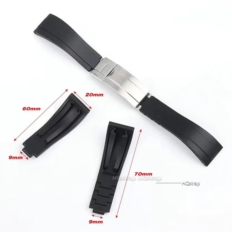 CowLost | bracelets-product_id-hqstrap-20mm-waterproof-silicone-rubber-watch-band-for-rolex-daytona-submarine-ghost |6