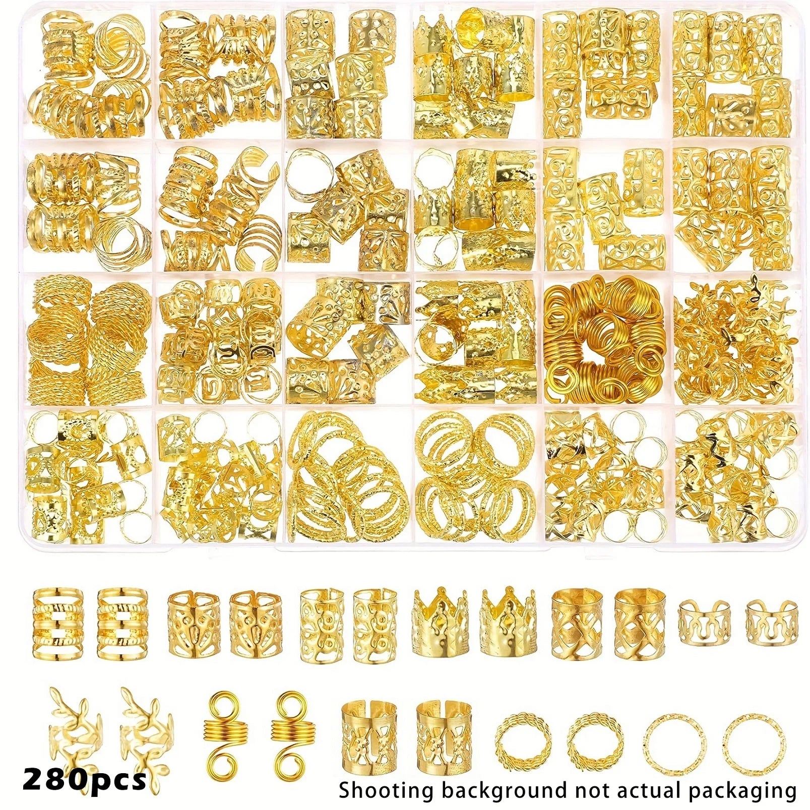CowLost | 280pcs-alloy-hair-accessories-set |10