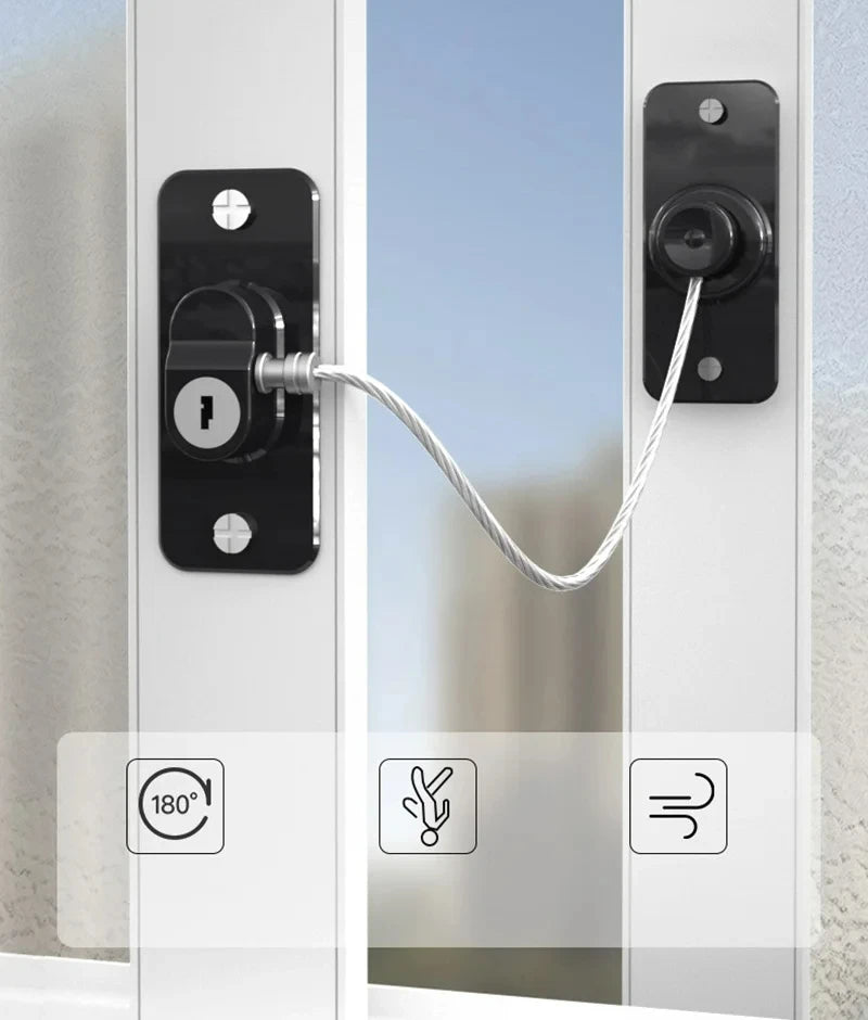 CowLost | home-baby-safety-refrigerator-locks-anti-fall-limit-windows-lock |7