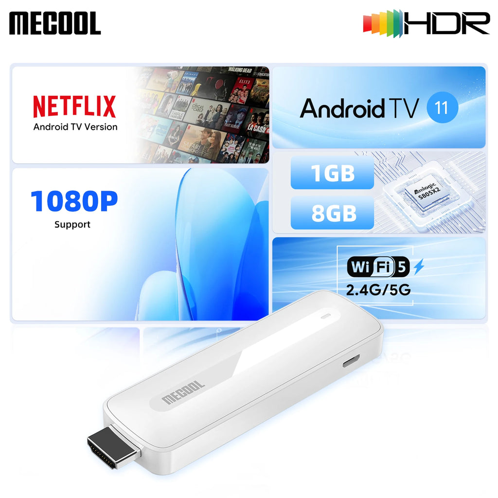 CowLost | mecool-kd5-tv-stick-with-1g-ddr4-8g-netflix-google |1