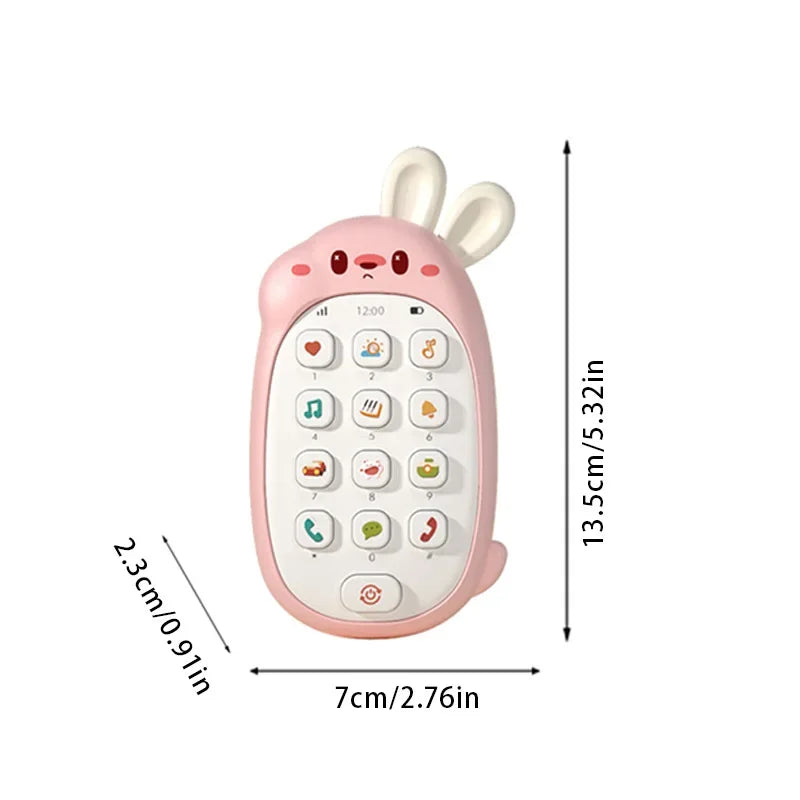 CowLost | product_id-baby-chewing-toy-phone-non-toxic-odorless-music-rabbit-toy-no-battery |11