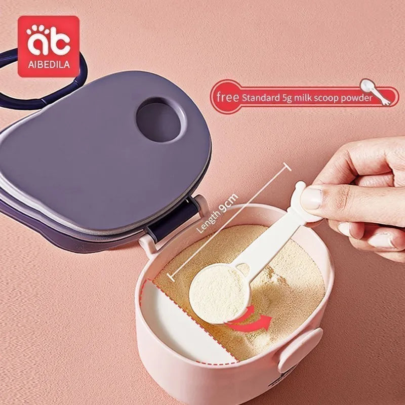 CowLost | aibedila-milk-powder-box-baby-travel-portable-food-storage-box |3