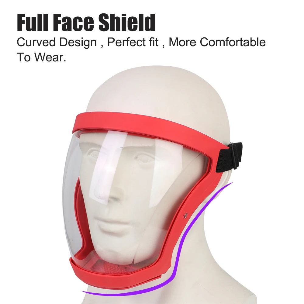CowLost | kitchen-tool-full-face-shield-oil-splash-proof-mask-motorcycle-bicycle-cycling-dusting-mask-protection-face-cover-with-filters |9