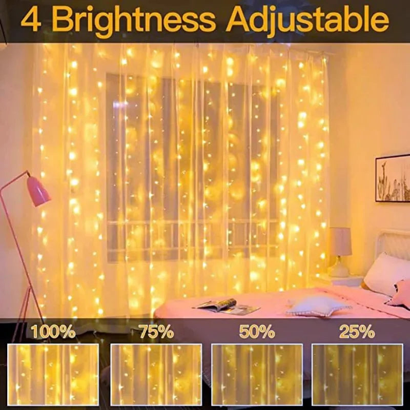 CowLost | product_id-led-fairy-string-curtain-lights-usb-remote-8-modes-christmas-holiday-decor |13