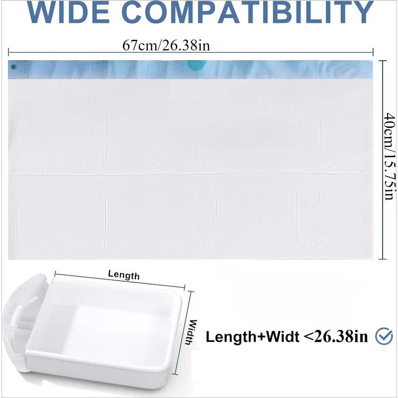 100 Count Cat Litter Box Liners Bags