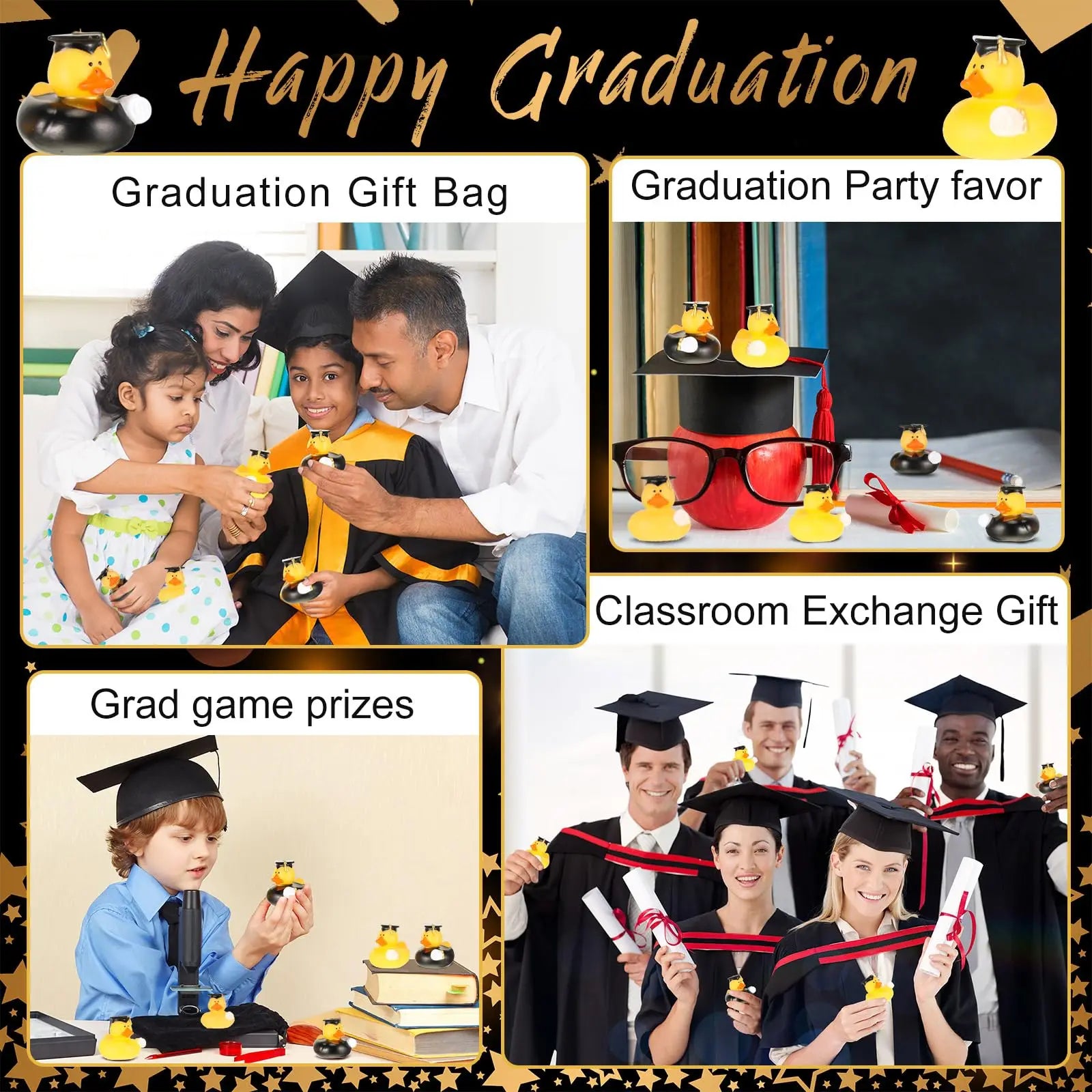 CowLost | product_id-6-12-24pcs-mini-graduation-rubber-ducks-bulk-party-favors-classroom-rewards-gifts |6