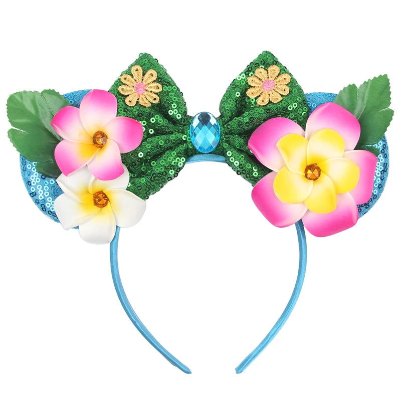 CowLost | cartoon-lilo-stitch-head-band-girls-sequins-bow-hairband |57