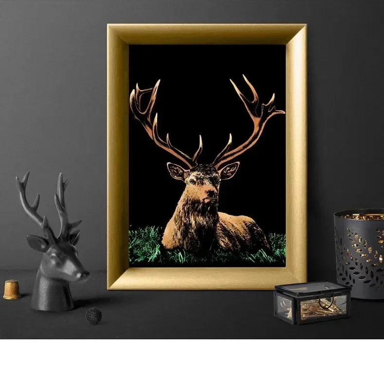 CowLost | product_id-4-pcs-a4-diy-scratch-painting-set-with-cartoon-animals-night-view-designs |26