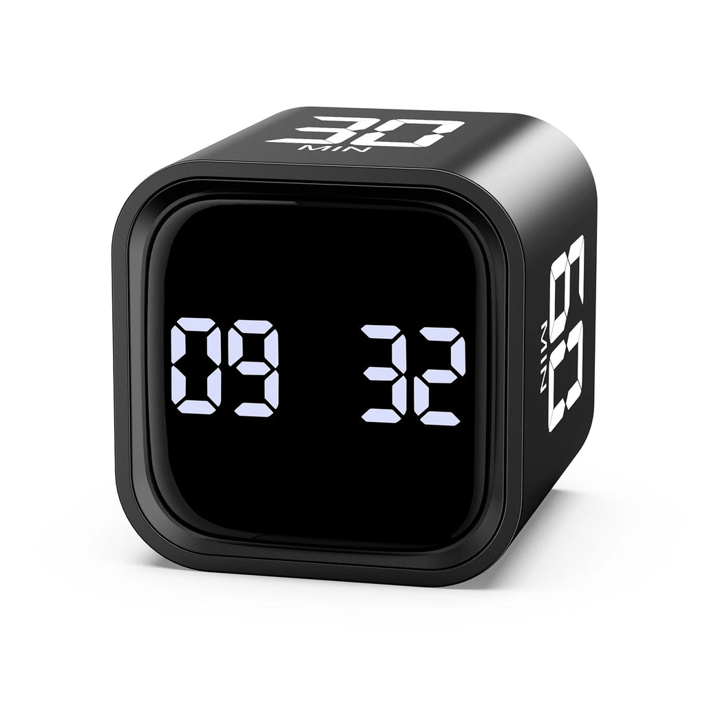 Cube Timer Custom Countdown Gravity Sensor for Tasks Work Study Kitchen